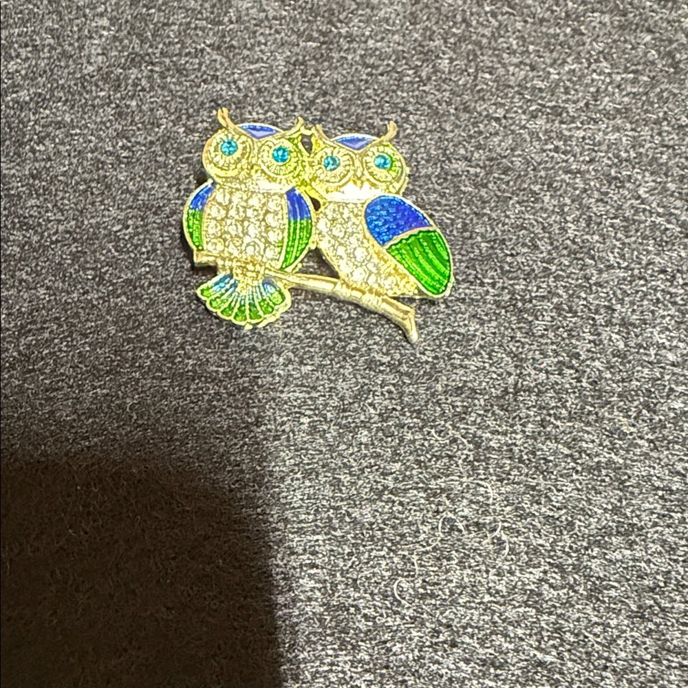 Colorful Owl Brooch